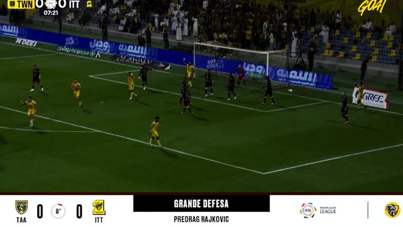 Al Taawoun - Al Ittihad 0 - 1 | DEFESA DO GOLEIRO - Predrag Rajkovic