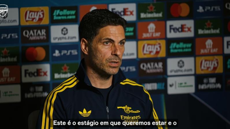 Arteta antes do duelo com o Atlético de Madrid: hora de mandar recado