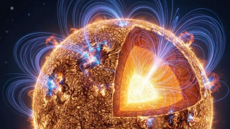 Estudo revela magnetismo “fóssil” preservado em estrelas por bilhões de anos (Imagem: Fala Ciência via Gemini)
