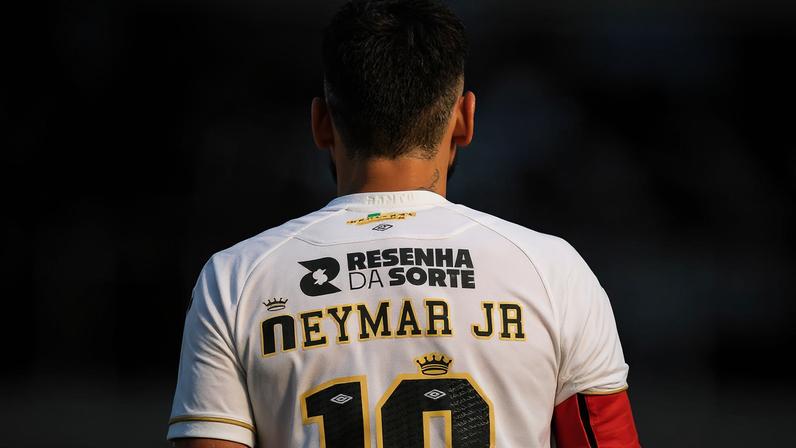 Neymar atuou por quatro jogos consecutivos pelo Santos.