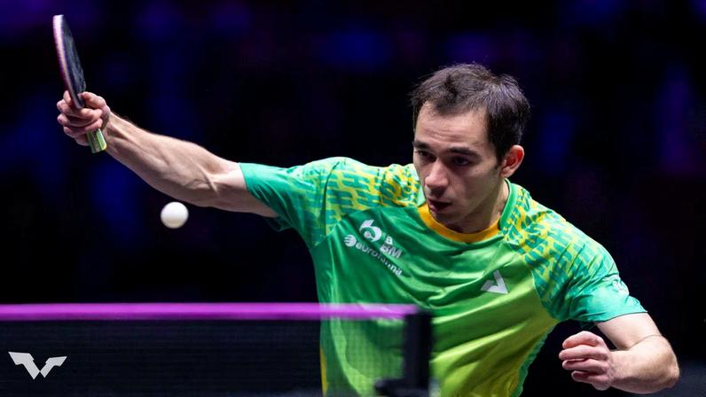 Hugo Calderano vence japonês e avança às quartas da Copa do Mundo