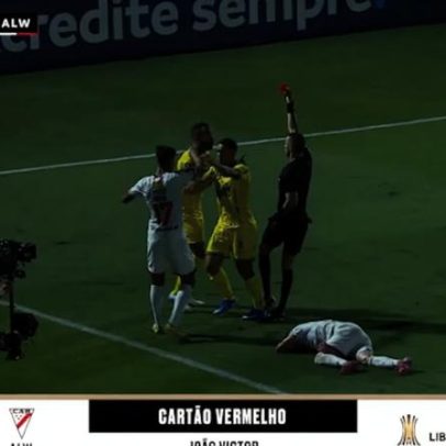 João Victor é expulso e Mirassol fica com um a menos