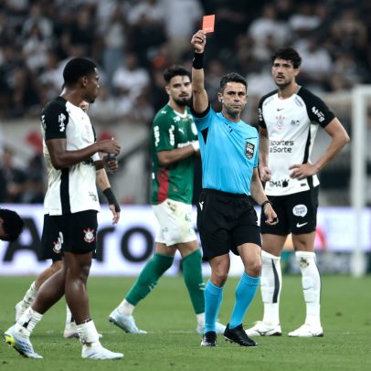 Com dois a menos, Corinthians segura o empate contra o Palmeiras
