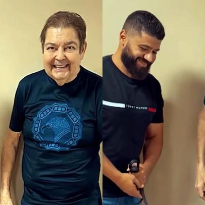Faustão reaparece em pé nas redes sociais e surpreende seguidores