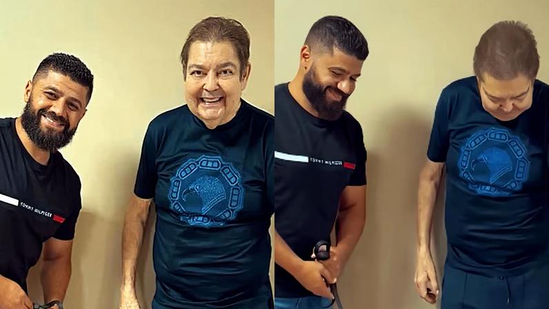 Faustão surgiu em pé em vídeo nas redes sociais