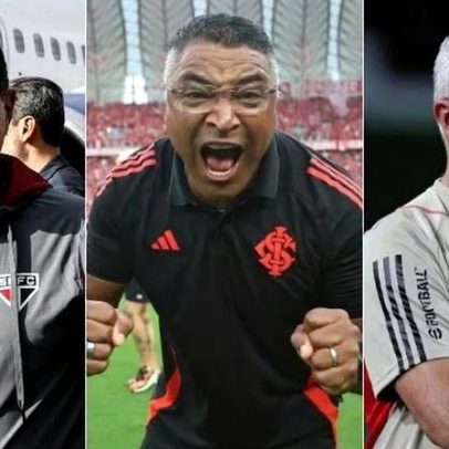 Cinco técnicos que comandaram Internacional e São Paulo, com Muricy e Dorival Jr.