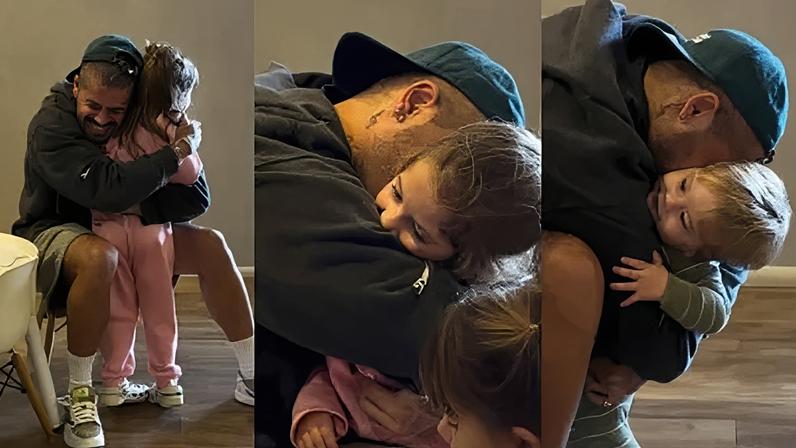 Zé Felipe compartilha reencontro com os filhos