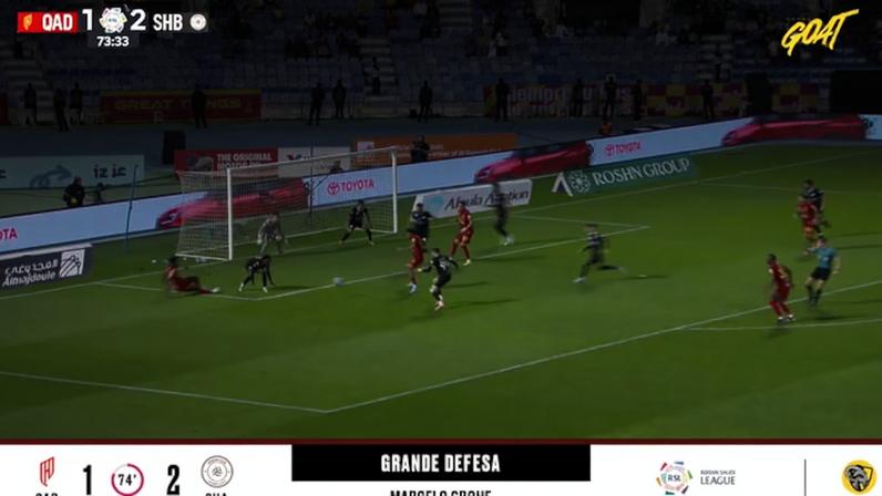 Al Qadisiya e Al Shabab empatam 2-2; defesa de Marcelo Grohe em destaque