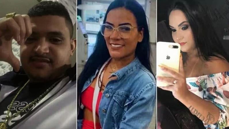 Bruno Lira de Lima, Monalisa de Amorim Pereira (ao centro) e Monalisa de Lima Simões (à direita).