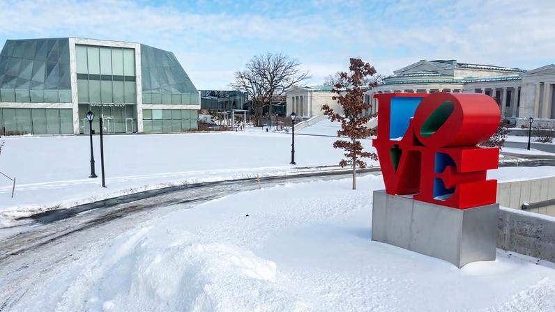 Lost love: New York’s Buffalo AKG Art Museum, only a few miles from the Canadian border, has since the beginning of last year welcomed far fewer visitors from its northern neighbour