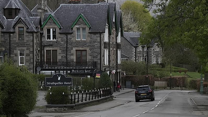 Emergency services were called to Strathpeffer's Main Street area on Monday night.