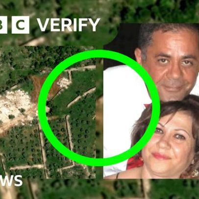 Casal vê casa no Líbano destruída por Israel em imagem de satélite