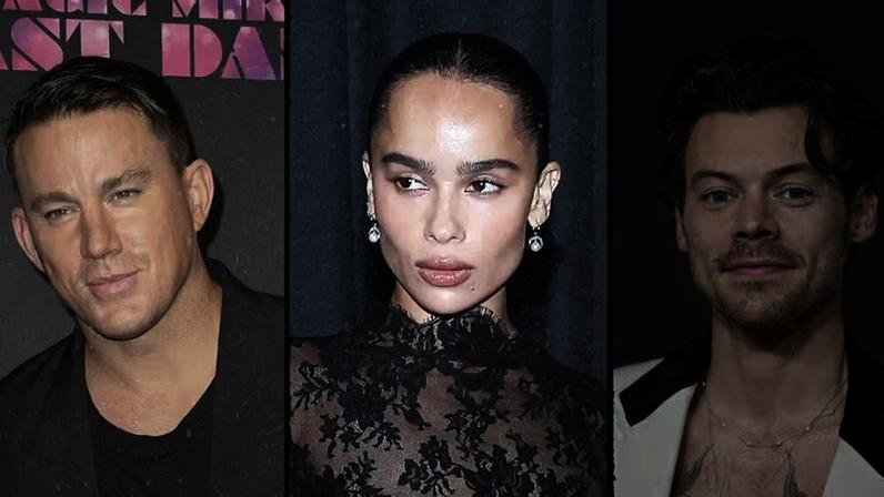 Channing Tatum, Zoë Kravitz e Harry Styles — Foto: Getty