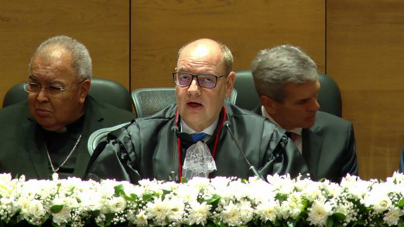 Desembargador Ricardo Couto, presidente do TJ — Foto: Reprodução/TV Globo