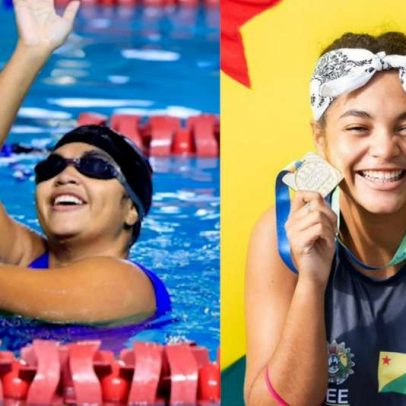 Paratleta treina natação no Acre em açude construído pelo pai