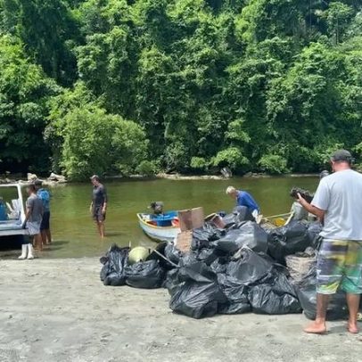 Mar Sem Lixo retira 133 toneladas de resíduos do litoral paulista