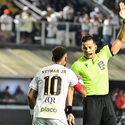 Neymar vira desfalque contra o Flamengo e ataca árbitro