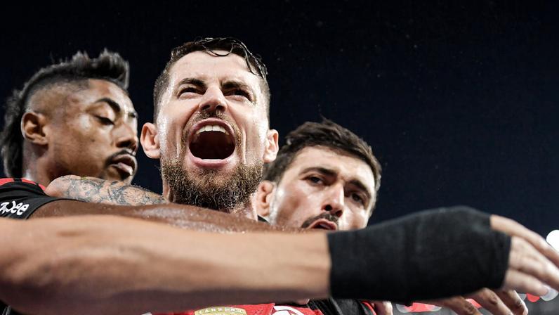 Flamengo x Santos - Brasileirão — Foto: Thiago Ribeiro/AGIF