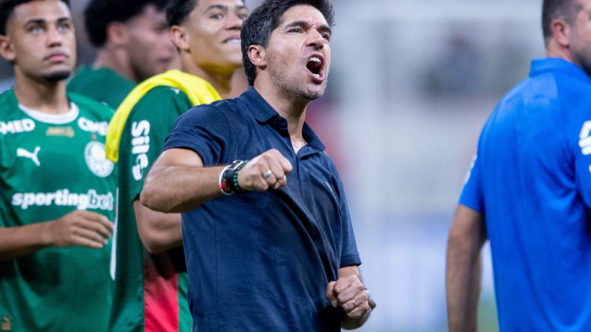 Abel Ferreira em Bahia x Palmeiras — Foto: Jhony Pinho/AGIF