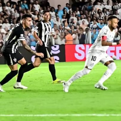 Neymar atua pouco, Gabigol vira garçom em vitória do Santos