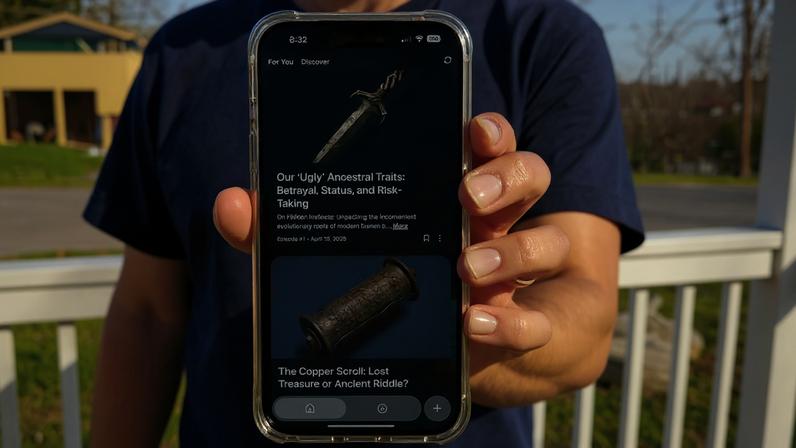 Huxe app on a phone