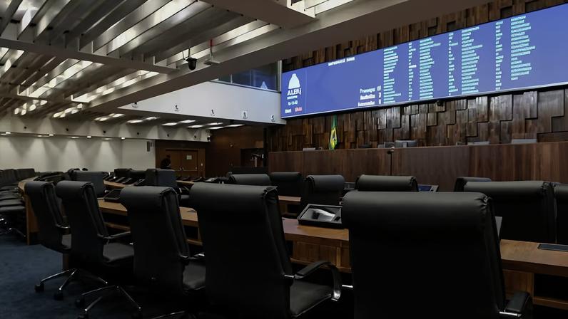 Plenário da sede da Assembleia Legislativa do Estado do Rio de Janeiro (Alerj) — Foto: Fernando Frazão/Agência Brasil