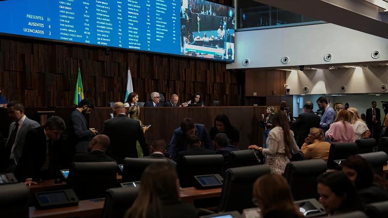 Sessão da Assembleia Legislativa do Rio de Janeiro (Alerj) — Foto: Thiago Lontra/Alerj