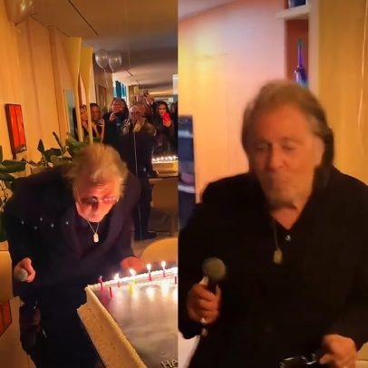 Al Pacino completa 86 anos com festa, dança e bolo especial