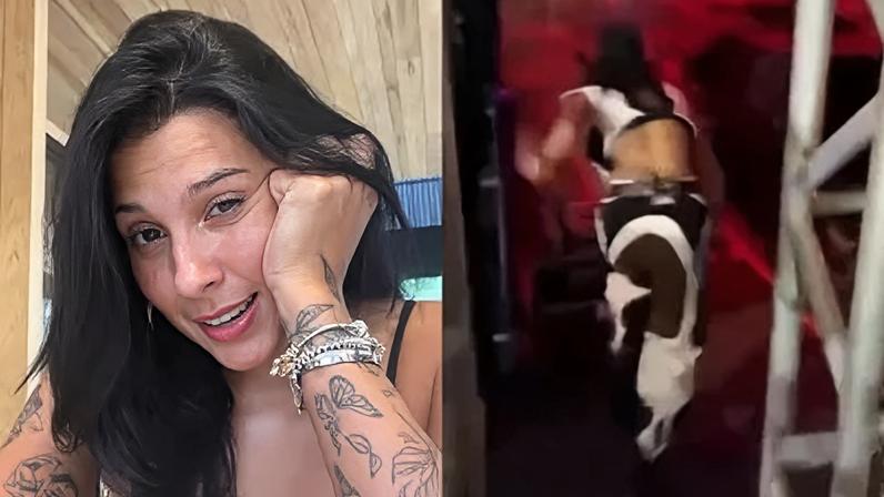 Ana Castela comentou a queda na noite de domingo (19)