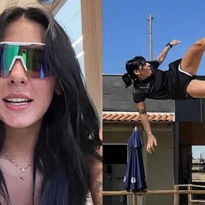 Ana Castela faz montagem ao jogar futevôlei e diz: não é IA
