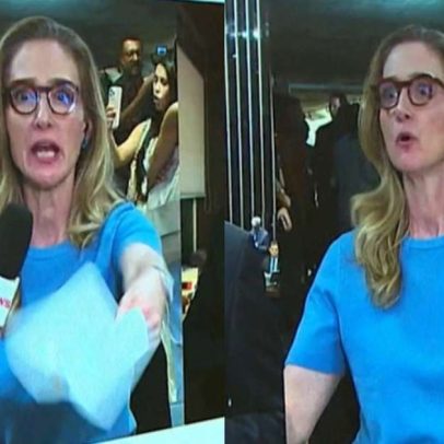Jornalista da GloboNews é flagrada nervosa antes de entrar ao vivo
