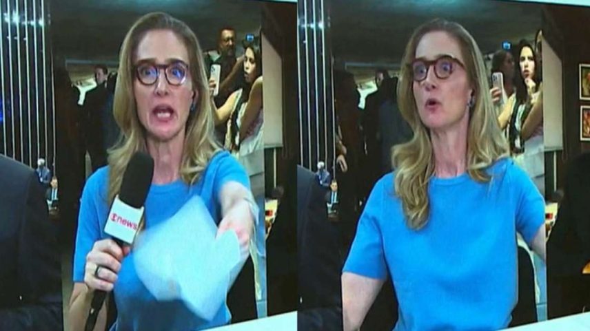 Conhecida pela calma e elegância, Ana Flor perdeu a paciência com uma pessoa que atrapalhou sua entrada ao vivo
