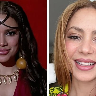 Shakira fala português ao celebrar parceria com Anitta