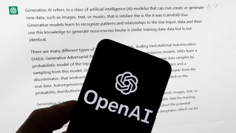 Logo da OpenAI, dona do ChatGPT — Foto: AP Photo/Michael Dwyer