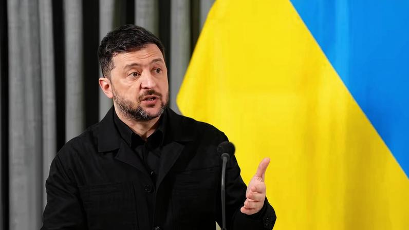 Volodymyr Zelensky; presidente da Ucrânia — Foto: Peter Dejong/AP Photo
