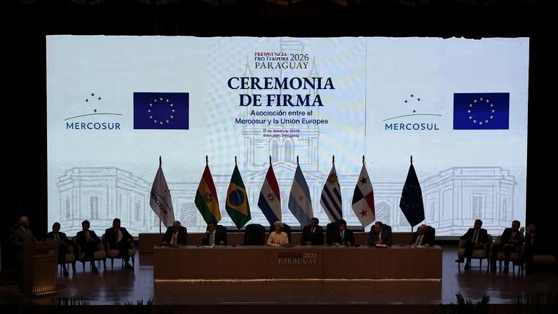 Acordo Mercosul-UE — Foto: AP Photo/Jorge Saenz
