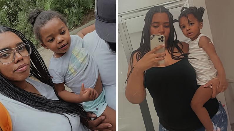 O sinal discreto que veio durante a noite e mudou toda a vida de Ceeariah Madden e a filha Azylah — Foto: Reprodução/redes sociais