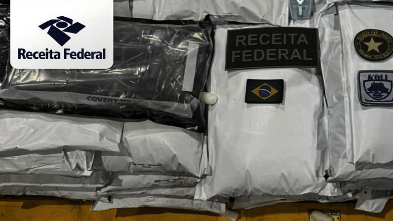 Receita faz apreensão recorde de haxixe no aeroporto de Guarulhos | Divulgação/Receita