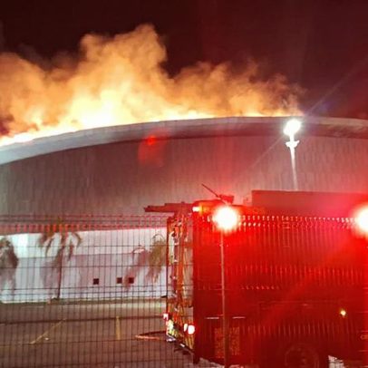 Interior do Velódromo do Parque Olímpico do Rio é preservado após incêndio