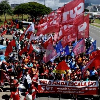 Fotos da Marcha da Classe Trabalhadora em Brasília