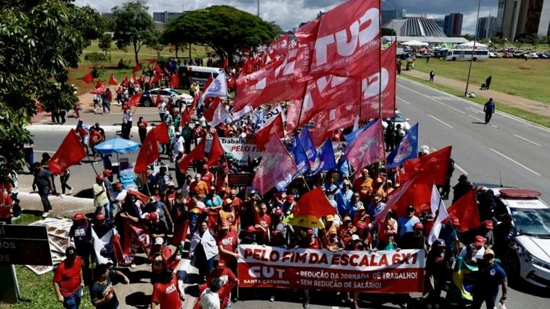Fotos da Marcha da Classe Trabalhadora em Brasília