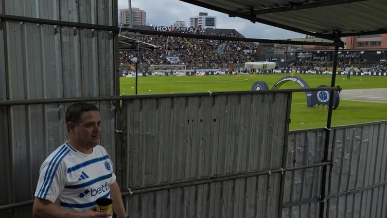 Pior setor visitante do Brasil? Imagem do Baenão em Remo x Cruzeiro viraliz — Foto: Reprodução/@cruzeironaestrada