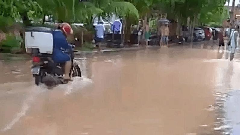 Bairro alagado em Belém (PA) | Reprodução