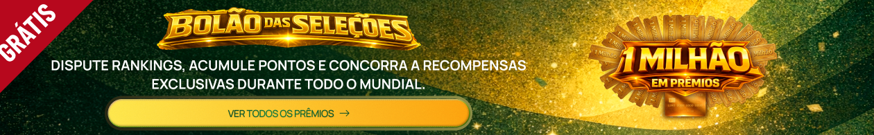 Bolão das Seleções do Tela. Participe grátis e concorra a R$1Milhão em prêmios!