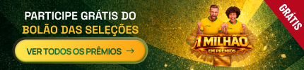 Bolão das Seleções do Tela. Participe grátis e concorra a R$1Milhão em prêmios!