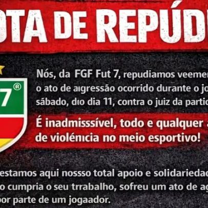 Jogador condenado por tentativa de homicídio agride árbitro no RS novamente