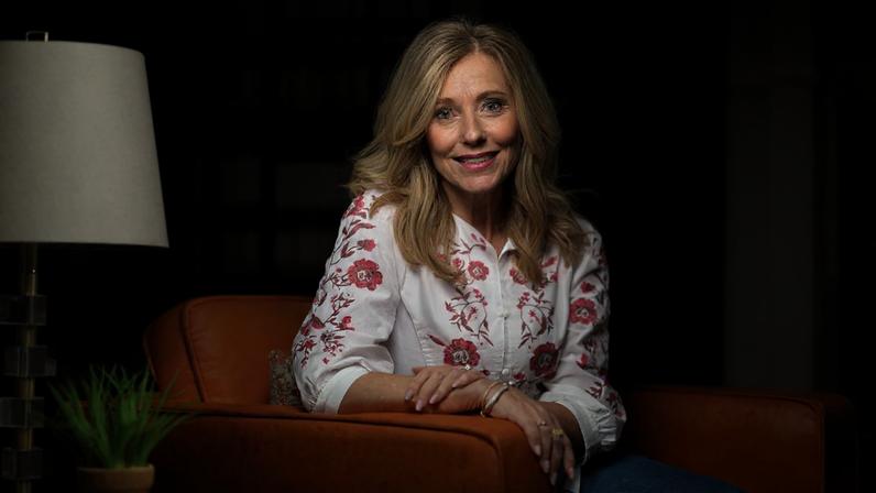 Beth Moore, photographed at Living Proof Ministries in 2026