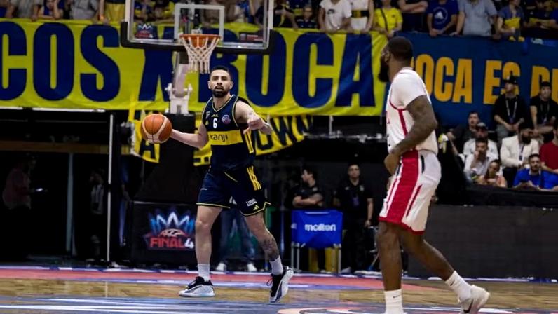 Scala em Boca x Franca na final da Champions 2025/2026 — Foto: FIBA