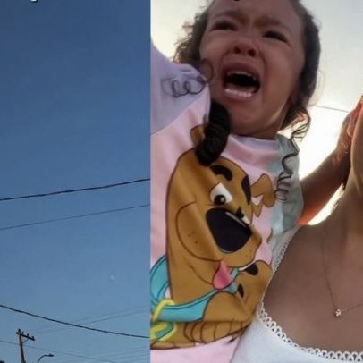Menina entra em desespero quando bonequinha voadora vai embora e vídeo viraliza