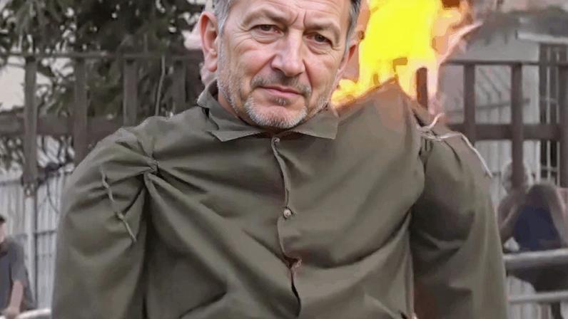 Venezuelanos queimam bonecos de Trump e Netanyahu durante evento de Páscoa